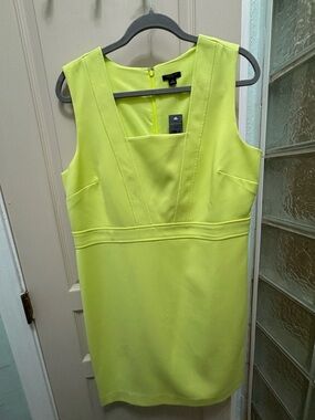 Ann Taylor Lime Sheath Dress NWT Size 14P